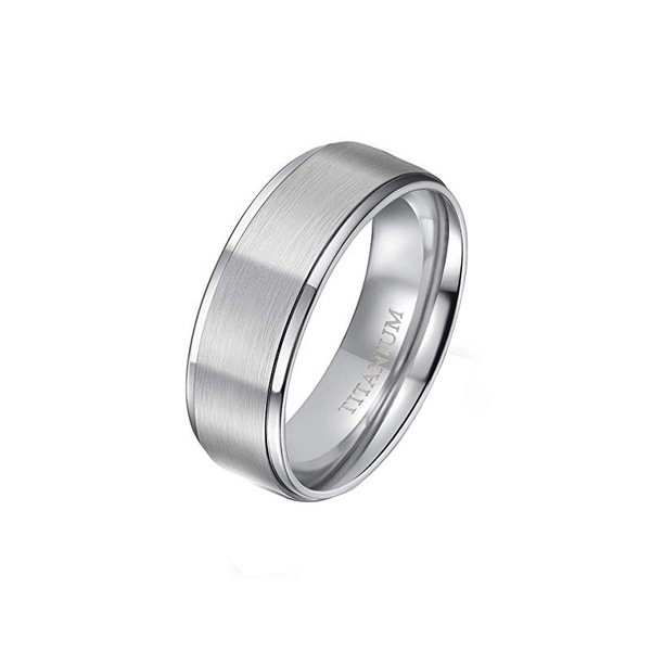 matte glossy ring stainless steel for men and women