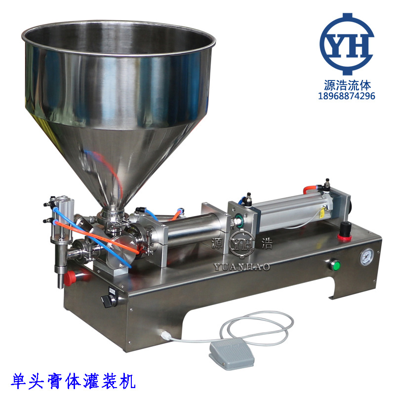 半自动灌装机，全自动灌装机，500ml膏体灌装机，1L液体灌装机