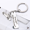 Stainless steel engraving keychain Drive Safe Handsome. Car pendant jewelry manufacturer spot