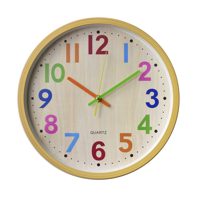 Reloj de pared de plástico, reloj de pared de metal, todo tipo de reloj de pared publicitario, procesamiento de reloj de pared digital de moda creativo personalizado