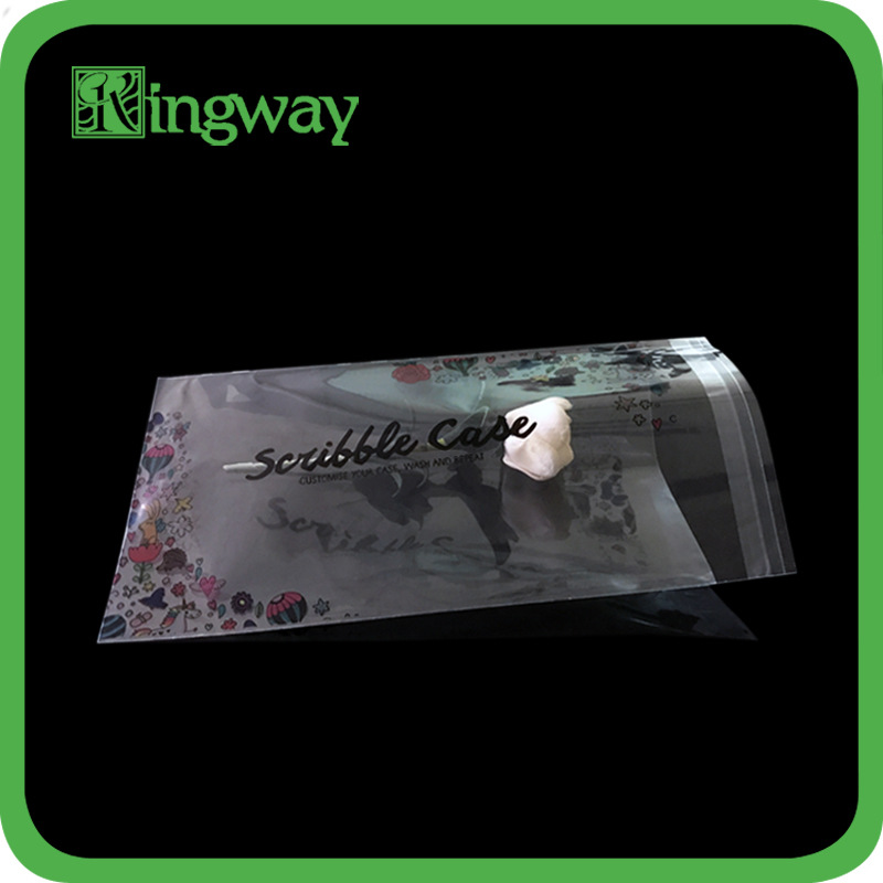 高透明OPP日用品 饰品印花自粘塑料包装袋 不干胶透明opp袋印刷