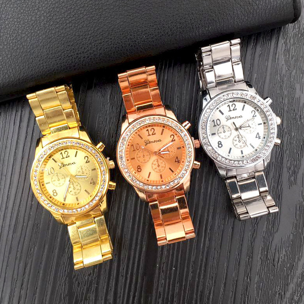 Cross -border new Geneva watches inlaid diamond -fitting citizen…