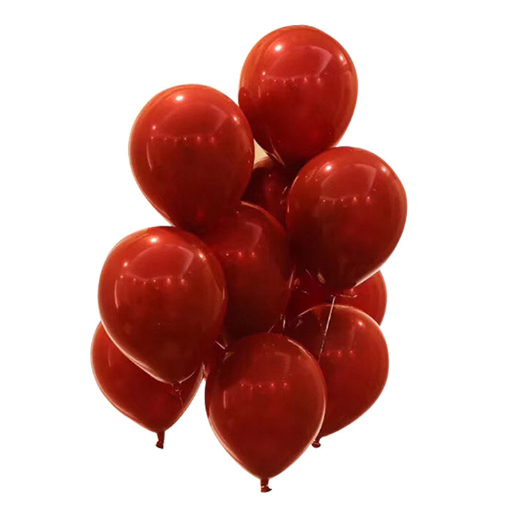 Granada de 10 pulgadas Globo Rojo sala de bodas boda decoración de la fiesta de cumpleaños diseño del hotel centro comercial joya Globo Rojo