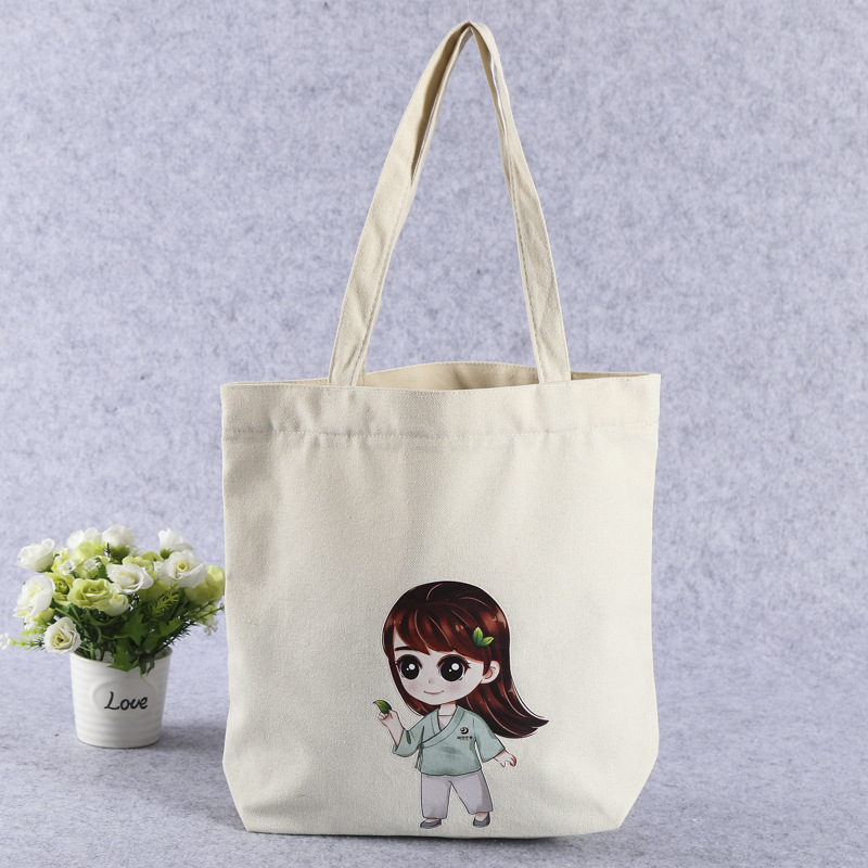 购物棉布包定 制 创意宣传单肩手提帆布袋丝印 帆布袋子