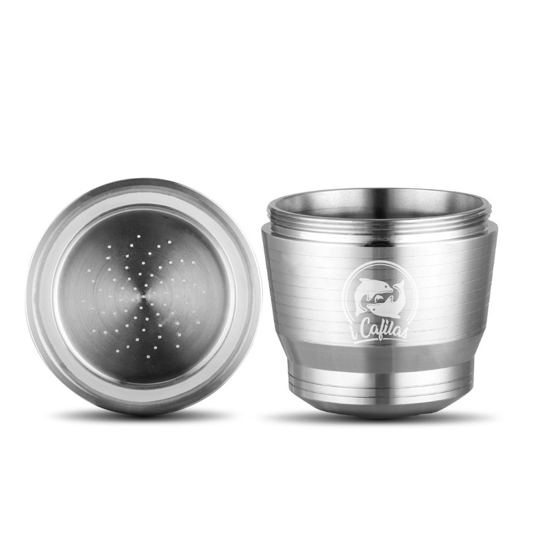 Nestle machine multiple filling use stainless steel coffee capsule nespresso stainless steel coffee capsule cup