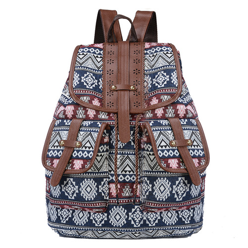 New Style Dual Shoulder Bag, European and American Style Casual Knitted Women's Backpack, Fashion Women's Small Backpack