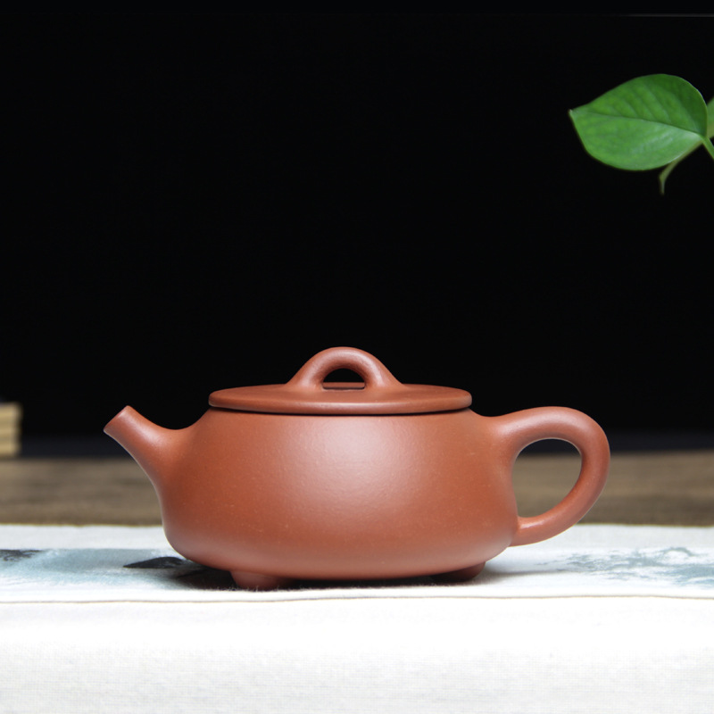 宜兴紫砂壶大口石瓢壶一件起批半手工原矿清水泥家用茶壶茶具泡茶