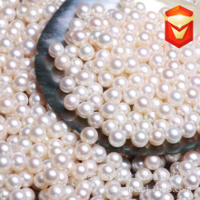 诸暨珍珠TAAAA珠子 饱满圆 基本无暇 强光 5-11mm 圆珠半孔珍珠