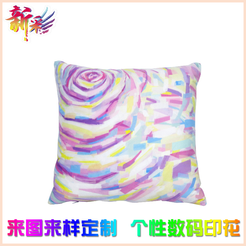 DIY个性沙发抱枕面料数码印花加工 影视动漫抱枕布料渐变印花加工