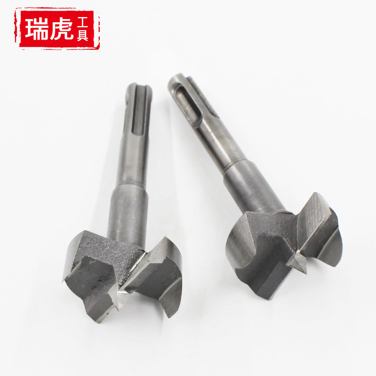 电锤木工开孔器冲击木工木材打孔工具家具门铰链开孔扩孔圆柄35mm