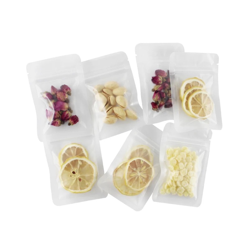 Ice sugar bag self-sealing white sugar packaging bag brown sugar plastic packaging bag 500g wholesale thick zipper bag custom