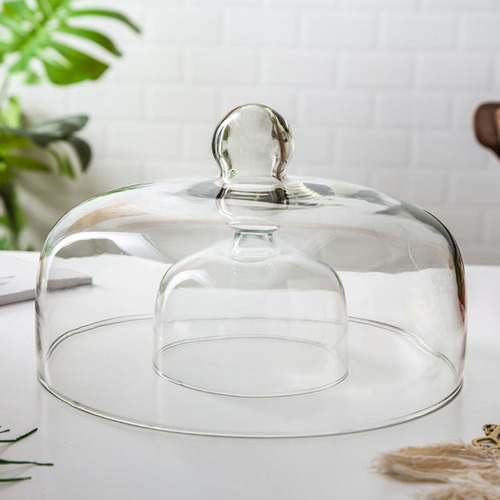 Answer cake glass lid Food cover Cake cover Glass cover Lead-free food grade transparent dustproof egg