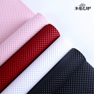 加厚立体压纹鲜花包装纸diy材料卡通花束包花纸礼品包装纸批发