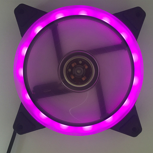 LED case fan 12CM Aurora Eclipse 16LED 12025 cool LED dual aperture computer case fan