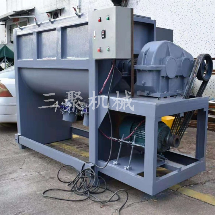 清溪镇厂家大型1吨卧式搅拌机 不锈钢塑料混合混料机拌料均匀快速