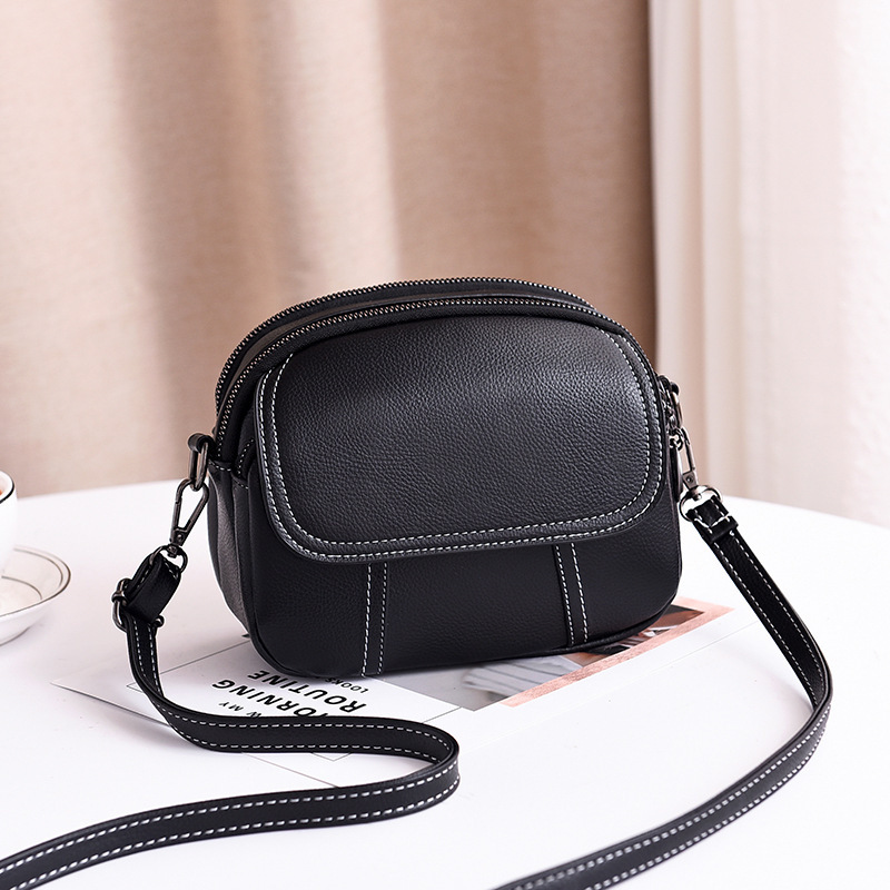 Powerful Factory 2025 New Summer Simple Women's Small Round Bag K-Style Student Mobile Phone Single Shoulder Crossbody Bag Trendy