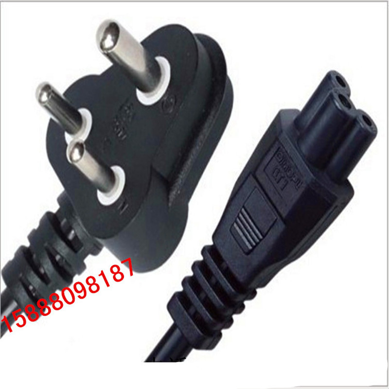 南非插头电源线 小南非电源线插头 三芯电源线空心大南非插头