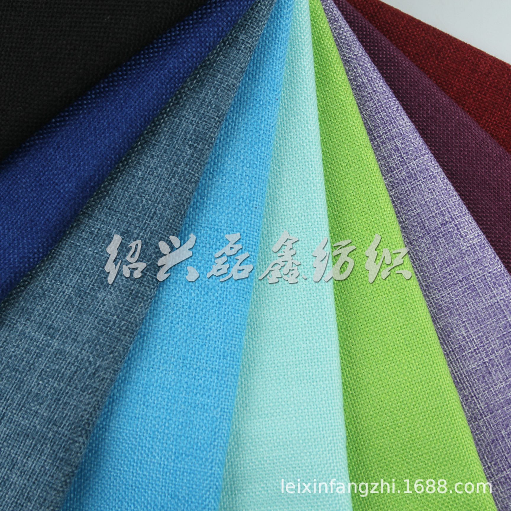 全涤仿麻布 沙发抱枕箱包鞋材 加厚汽车座套复合布 工艺品面料