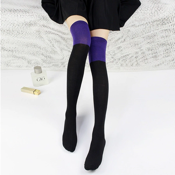 Purple high boots
