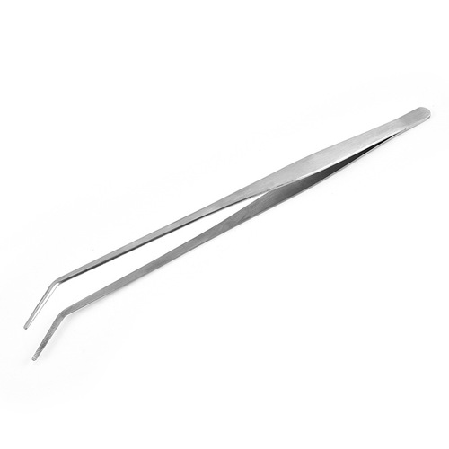 25 cm stainless steel aquatic plant tweezers, extra-tip aquatic plant landscaping tools, extended elbow tweezers, AD quality aquatic plant clips