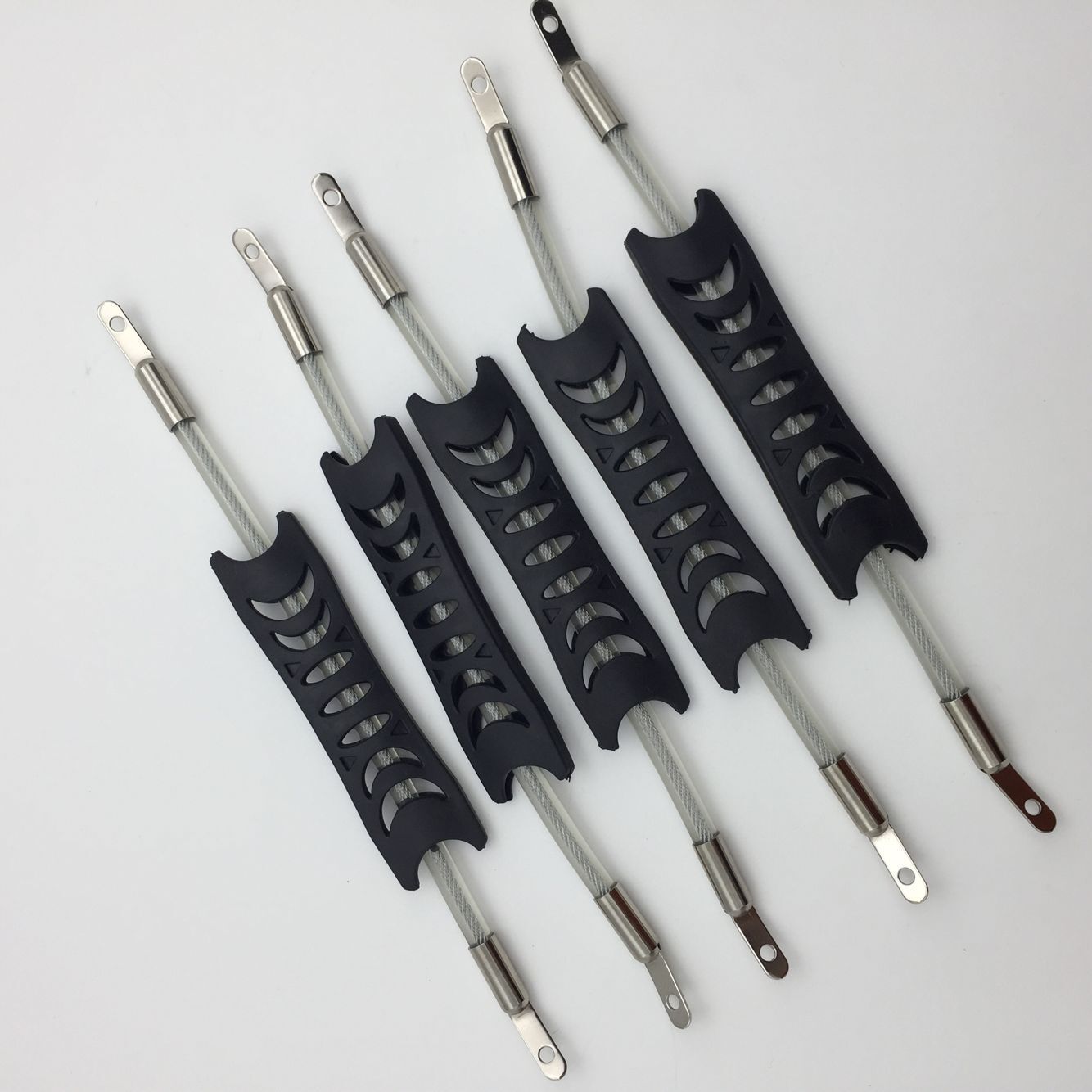 Fábrica personalizada de computadora maleta mango de acero inoxidable cable de acero terminal de presión accesorios de mango de maleta