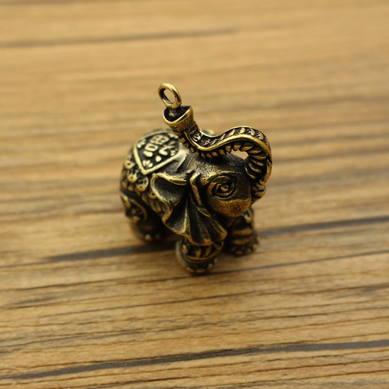 Brass copper keychain, handmade