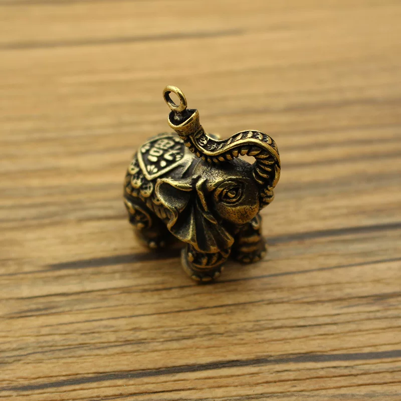 Brass copper keychain, handmade