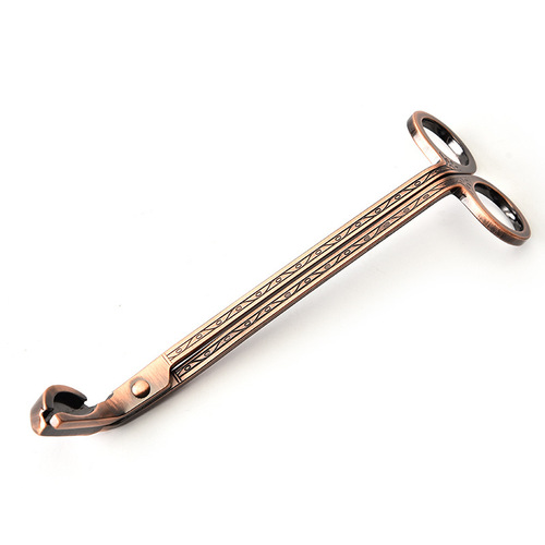 Manufacturer supplies semi-circular scented candle scissors, thickened material, stainless steel wick scissors, wholesale scented candle trimming scissors