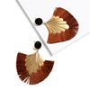 Fashionable earrings, retro accessory, European style