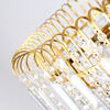 Golden creative crystal pendant for living room, ceiling lamp for bedroom for corridor, LED lights