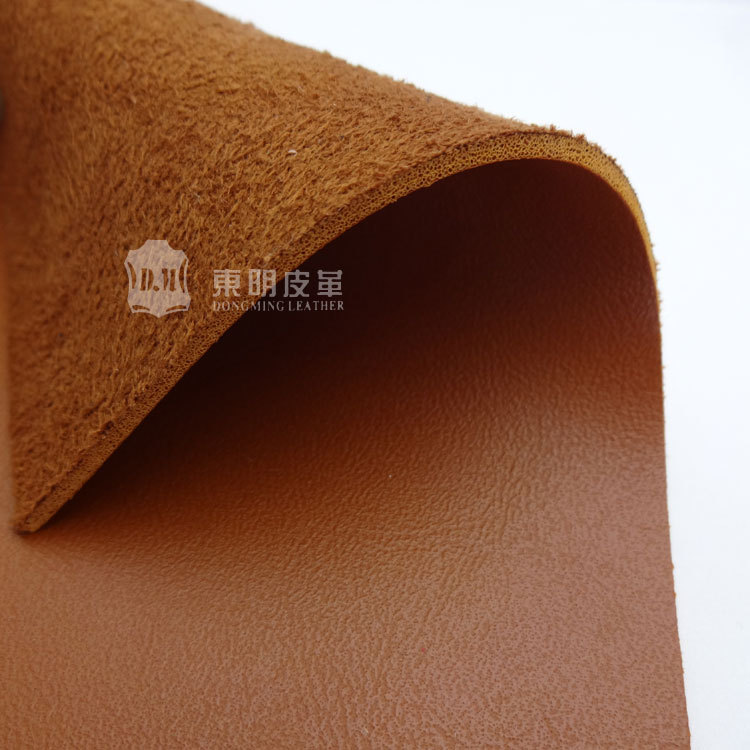 小牛纹仿皮 1.8mm麂皮绒同色底加厚硬仿牛皮皮革 皮套箱包仿超纤