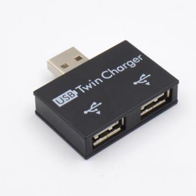 USB Charging Hub with Two Ports, Low Current 2A, Splitter Hub for Laptop Docking Station, One-To-Two