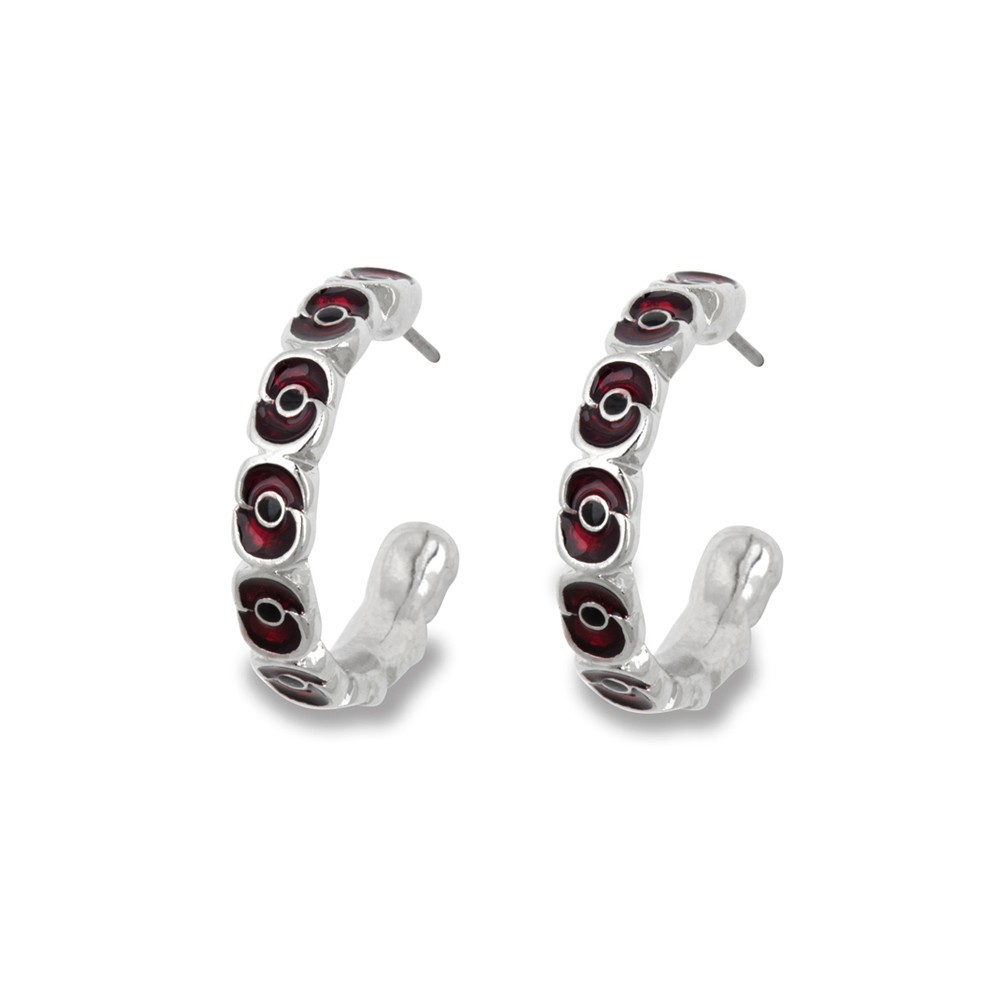 (Wholesale), red earrings, commemorative accessory, brooch