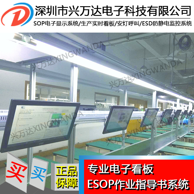 兴万达SOP电子系统--ESOP电子看板 /生产进度看板 SOP作业显示