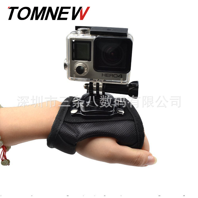 360度旋转手套式适合GoPro Hero 3+/3/2/1相机固定带大号款GP156L
