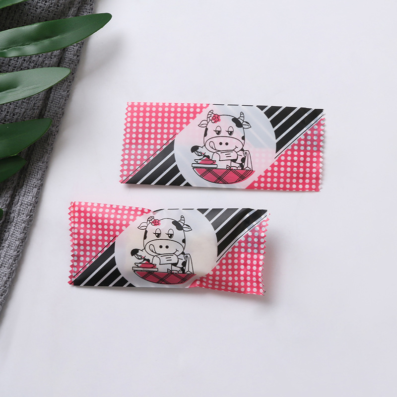 Directo de fábrica de embalaje para hornear turrón de embalaje de la leche del caramelo bolsa de embalaje interior máquina de plástico bolsa de sellado 200 Unids/pieza