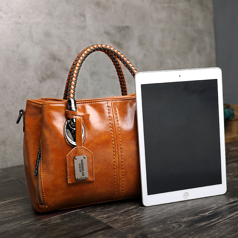 Bolso de Mano Tejido de Gran Capacidad con Bloques de Color de Estilo Retro Europeo y Americano de Moda Nueva de Xidi Paul 2024