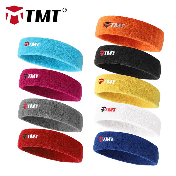 TMT Towel Headband Sweat Absorbent Headband Men's and Women's Running Fitness Tennis Basketball Football Yoga Hair Band Sports Hair Band