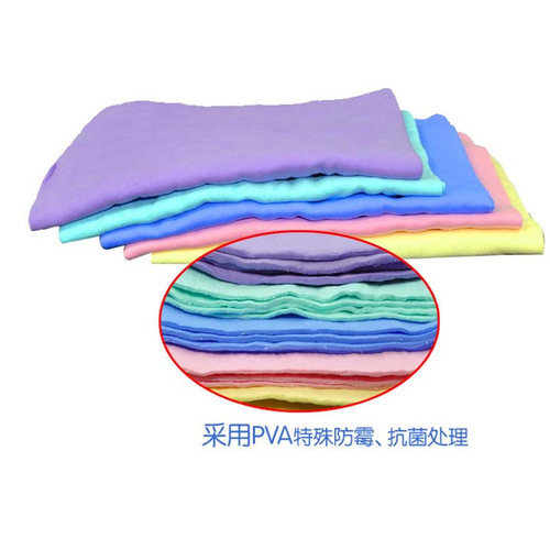 Car deerskin towel 44*32 car small deerskin towel bucket cleaning supplies pva car deerskin towel