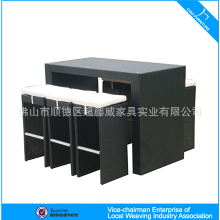 Outdoor Rattan Bar Bar Chairs, Commercial Hotel Seats, Square Tables, Dining Tables and Chairs, Bar Tables and Chairs