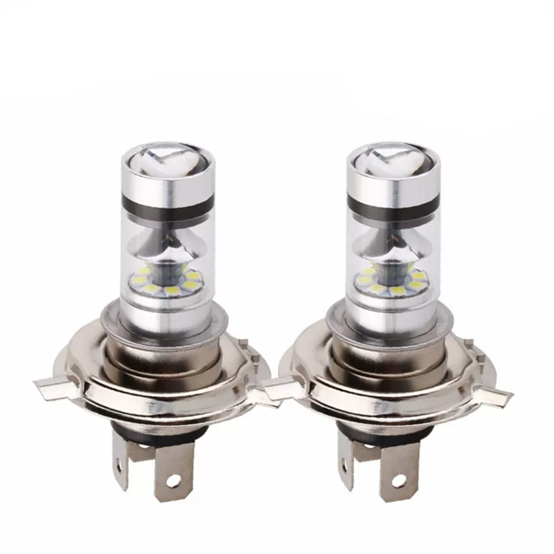 Автомобильная передняя фара противотуманная светодиодная H4 100W 20LED с антизапотеванием дальний и ближний свет