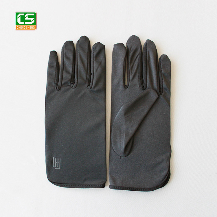 珠宝手套印logo超细纤维钟表手套文玩礼仪珠宝导购专用手套批发