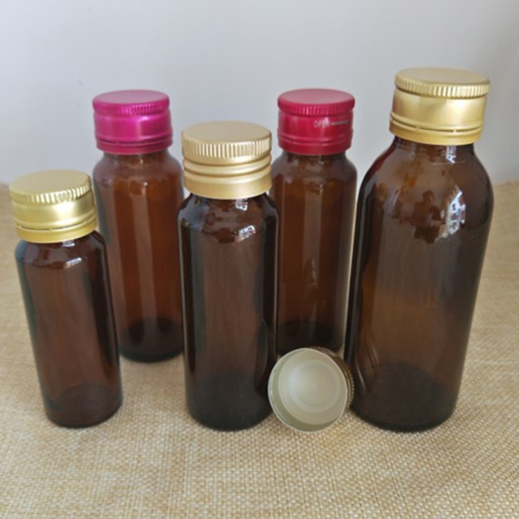 厂家供应30ml50ml100ml毫升茶色口服液瓶酵素瓶糖浆瓶棕色口服玻