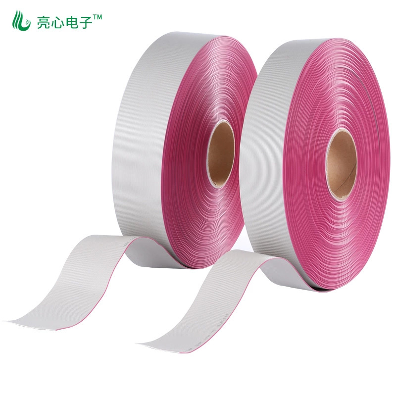 直销UL2678红边显卡延长排线0.635间距0.254裸铜50P灰排线