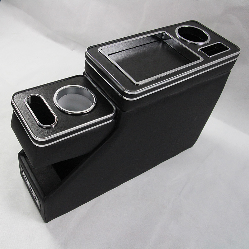 Car, Universal Armrest box - 15-deluxe-black-with-light