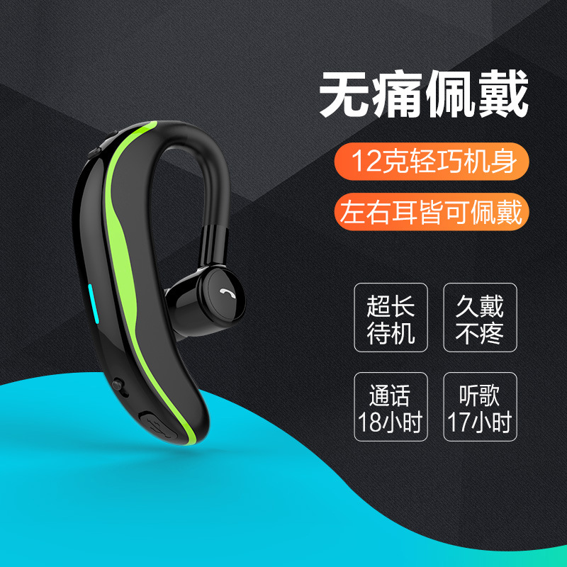 Cross-border new F600 Bluetooth headset 5.0 mini noise reduction sports hanging ear headset wireless business headset