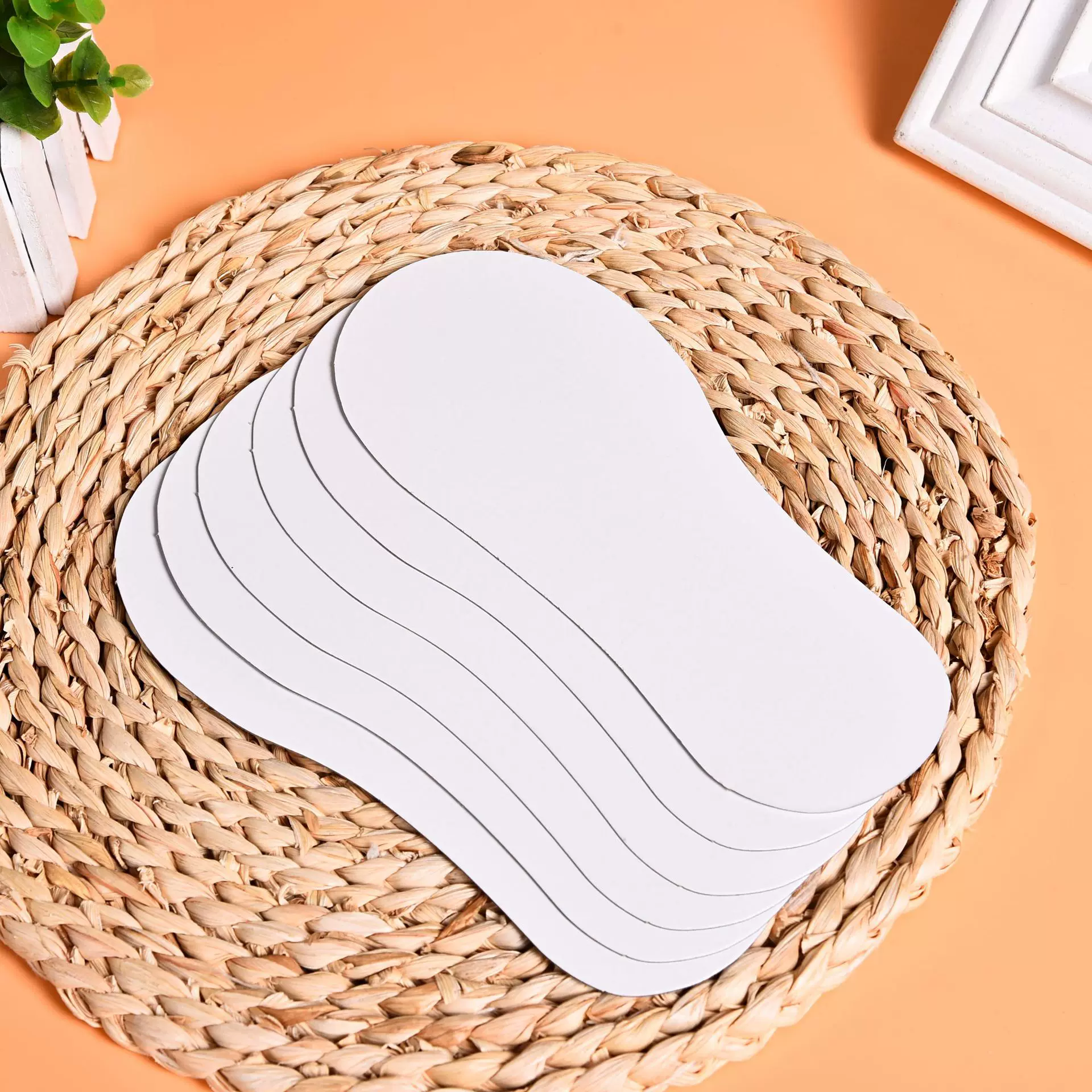 男士女士隐形船袜子衬板 卡纸脚板厂家批发韩国袜子定型纸卡现货