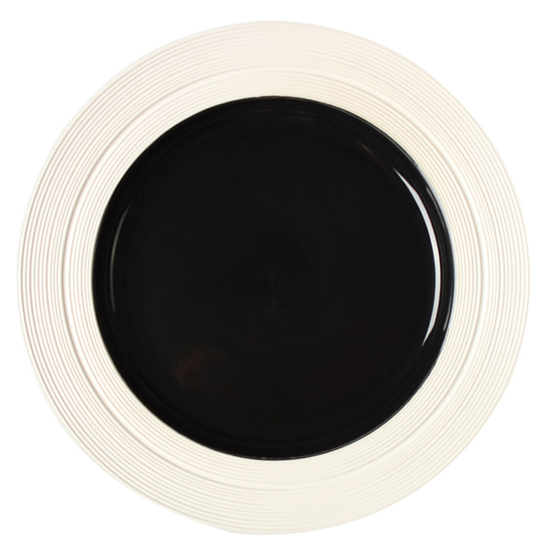 Nordic ins Creative Ceramic Pasta Plate Dispenser Colorful Steak Plate Western Food Plate Fruit Plate Restaurant Plate