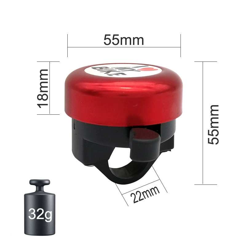 Cute car bell, mountain bike bell heart shaped, sound system, wholesale