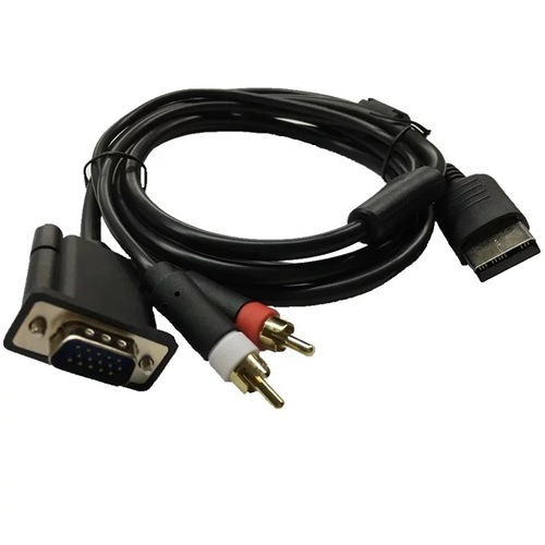 Sega DC game console to VGA-BOX cable SEGA DC128 connection monitor projection TV audio and video cable